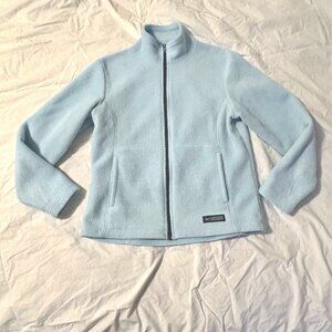 Vintage REI Womens Blue Fleece Full Zip Jacket Outdoor Size M Medium